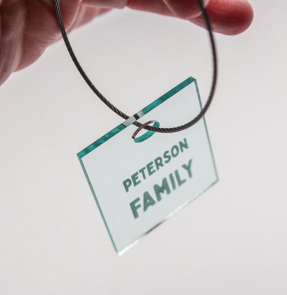 Personalized Acrylic Luggage Tag