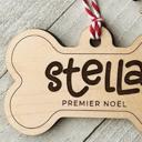  Cat or Dog Personalized Engraved Wooden Christmas Ornament 