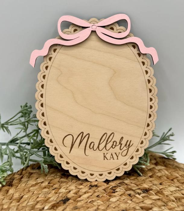 Personalized Wooden Baby Footprint Keepsake – Cherish Forever!