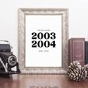  Personalized Family Birth Years Print | Custom Birth Year Wall Art - Unframed 8x10