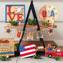  Unfinished Patriotic 4th of July Tier Tray Craft Kit