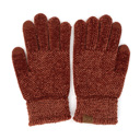 Burnt Henna C.C® Chenille Women Unisex Touchscreen Gloves by Truly Contagious