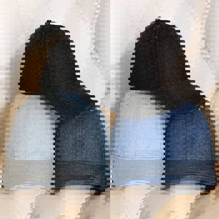 C.C® Denim Baseball Cap by Truly Contagious
