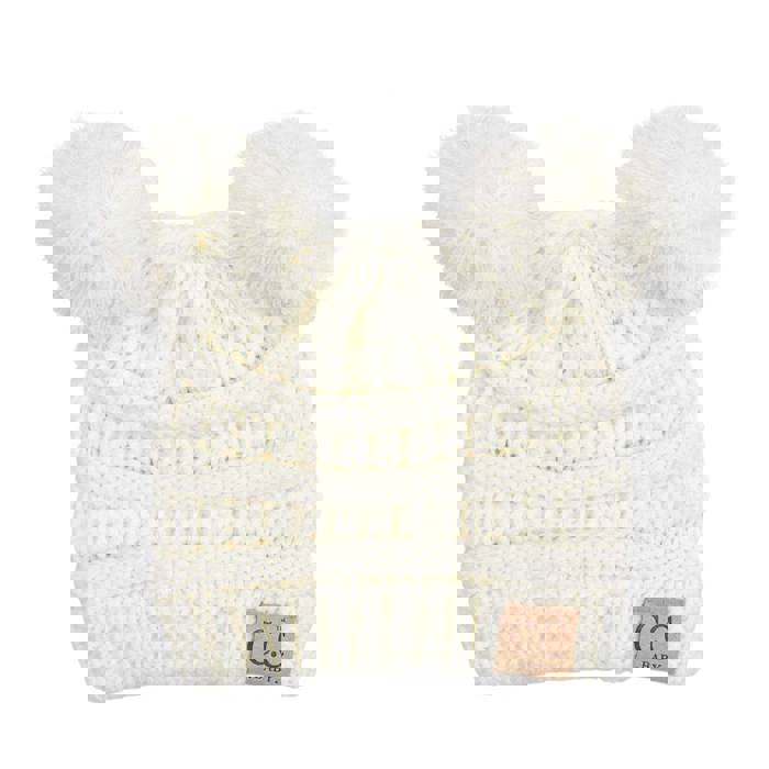C.C® Baby Beanie Yarn Pom Pom Hats by Truly Contagious