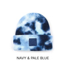 Ages 1-5 | Navy & Pale Blue C.C® Beanie Kids Tie Dye Hats -Two Sizes - Newborn - 9 Months and Ages 1-5 - by Truly Contagious