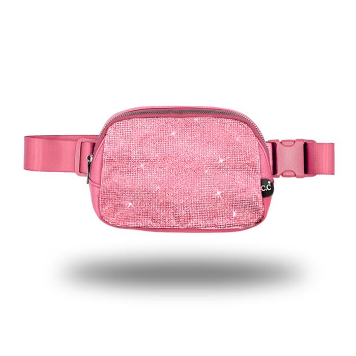 C.C® Brand Rhinestone Fanny Pack -Cross Body Bag by Truly Contagious