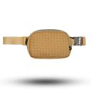 Camel C.C® Vegan Leather Woven Fanny Pack By Truly Contagious