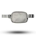 Silver C.C® Vegan Leather Woven Fanny Pack By Truly Contagious