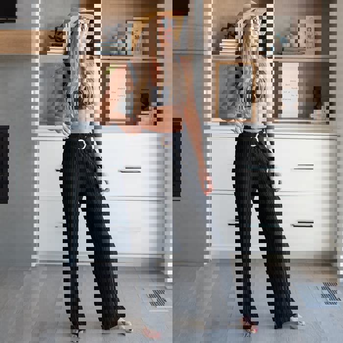 Belted Flowy Beach Pants - Lightweight by Truly Contagious