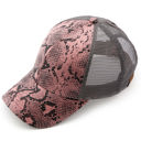 French Rose - Youth - Adult C.C® Popular Pattern Messy Bun Pony Cap Trucker Hats by Truly Contagious