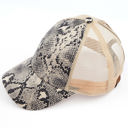 Natural - Youth - Adult C.C® Popular Pattern Messy Bun Pony Cap Trucker Hats by Truly Contagious