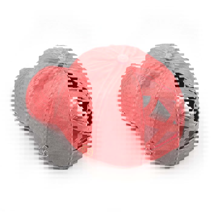 C.C® Cotton Ponytail Criss Cross Caps by Truly Contagious