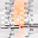 Neon Orange - Pant Size 0-8 Capri Leggings | Casual and Workout ( Sofra - Mopas - New Mix - Kathy - Colorful - Anita )
