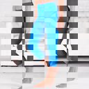 Turquoise - Pant Size 0-8 Capri Leggings | Casual and Workout ( Sofra - Mopas - New Mix - Kathy - Colorful - Anita )