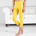 Yellow - Pant Size 0-8 Capri Leggings | Casual and Workout ( Sofra - Mopas - New Mix - Kathy - Colorful - Anita )