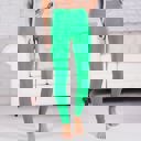 Kelly Green - Pant Size 0-8 Comfy Non-Lined Leggings - Lightweight Perfect Fit