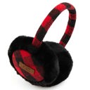 Red/Black C.C® Buffalo Plaid Adjustable Earmuffs by Truly Contagious