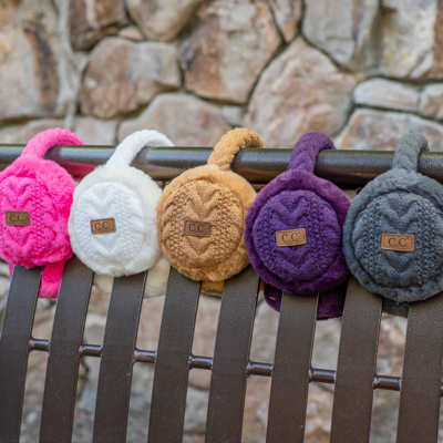 C.C® Cable Knit Earmuffs by Truly Contagious