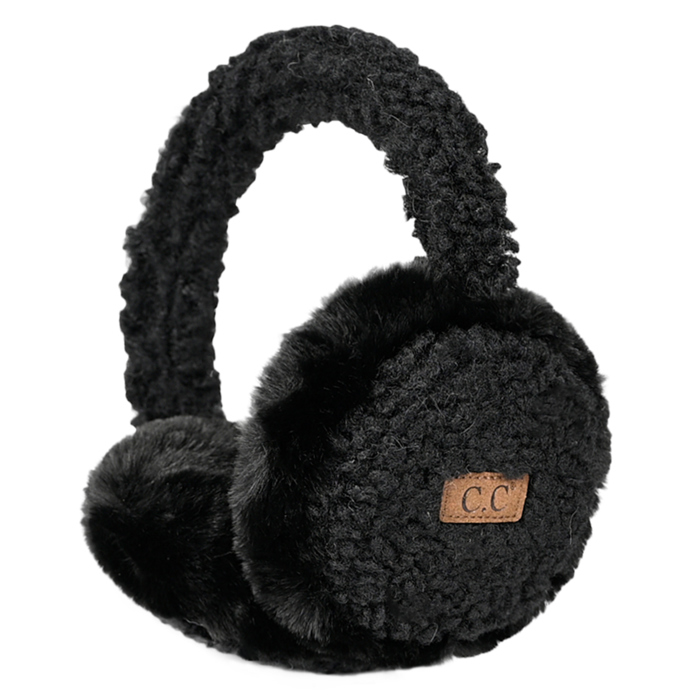 C.C® Faux Plush Sherpa Earmuffs by Truly Contagious
