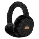 Black C.C® Faux Plush Sherpa Earmuffs by Truly Contagious