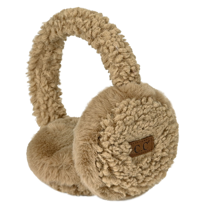 C.C® Faux Plush Sherpa Earmuffs by Truly Contagious