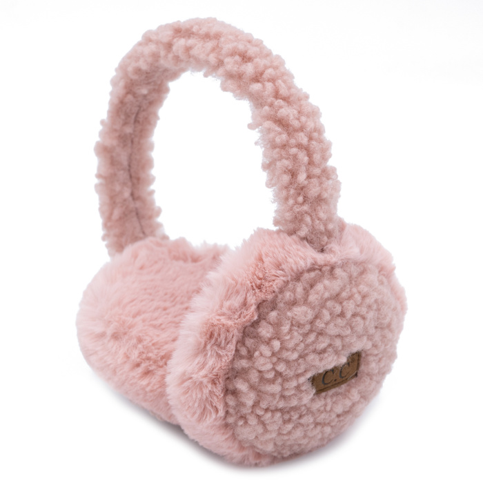 C.C® Faux Plush Sherpa Earmuffs by Truly Contagious