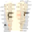 Beige - ADULT (10" TOTAL) C.C® Gloves Phone Touchscreen Tech Unisex, Adult Junior by Truly Contagious