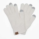 Ivory C.C® Chenille Women Unisex Touchscreen Gloves by Truly Contagious