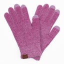 Lavender C.C® Chenille Women Unisex Touchscreen Gloves by Truly Contagious