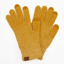 Mustard C.C® Chenille Women Unisex Touchscreen Gloves by Truly Contagious