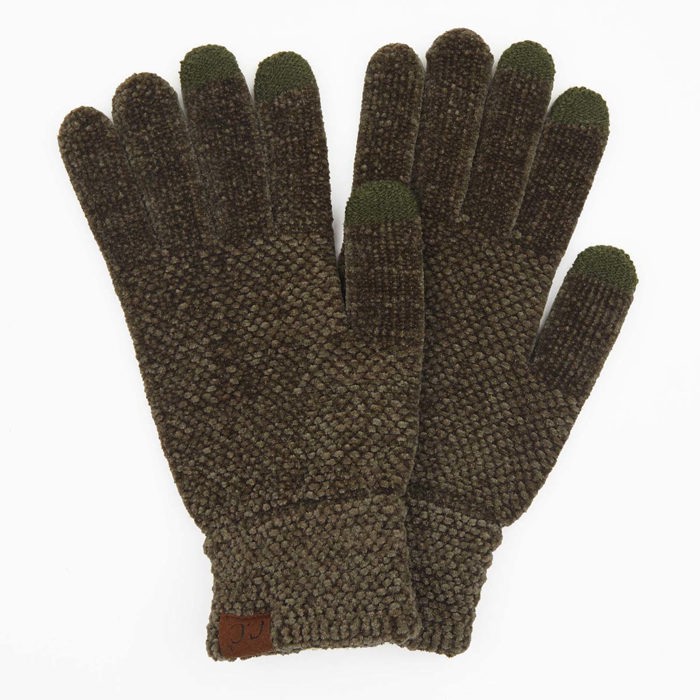 C.C® Chenille Women Unisex Touchscreen Gloves by Truly Contagious