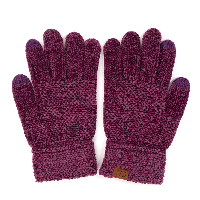 C.C® Chenille Women Unisex Touchscreen Gloves by Truly Contagious