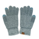 Steel Blue C.C® Chenille Women Unisex Touchscreen Gloves by Truly Contagious