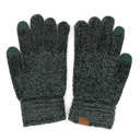 Teal Green C.C® Chenille Women Unisex Touchscreen Gloves by Truly Contagious