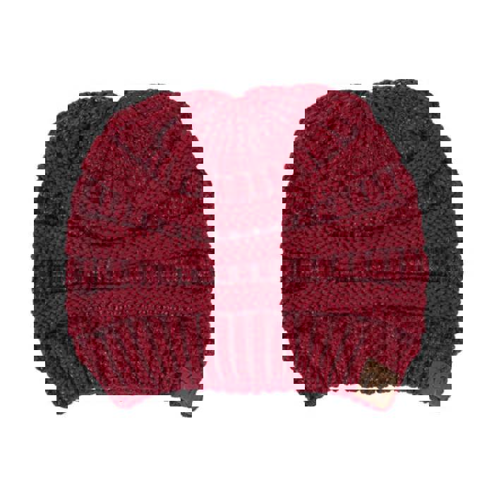 C.C® Beanie Cozy Metallic Cable Knit Skully Hats by Truly Contagious