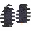 Metallic Dark Melange Grey | Youth - Adult C.C® Beanie Cozy Metallic Cable Knit Skully Hats by Truly Contagious