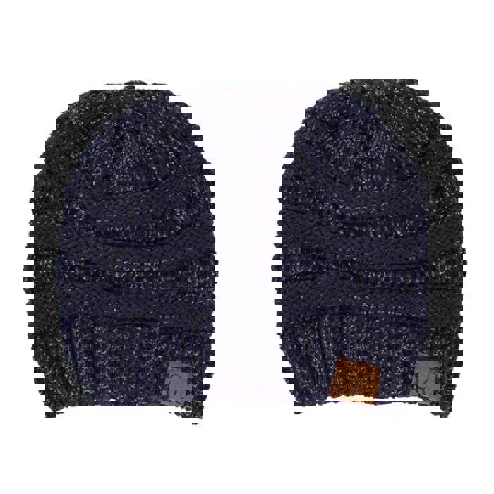 C.C® Beanie Cozy Metallic Cable Knit Skully Hats by Truly Contagious