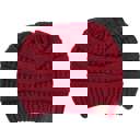 Metallic Red | Youth - Adult C.C® Beanie Cozy Metallic Cable Knit Skully Hats by Truly Contagious