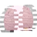 Metallic Rose | Youth - Adult C.C® Beanie Cozy Metallic Cable Knit Skully Hats by Truly Contagious