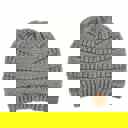 Light Melange Grey | Youth - Adult C.C® Beanie Popular Lined Cable Knit Skully Hats by Truly Contagious