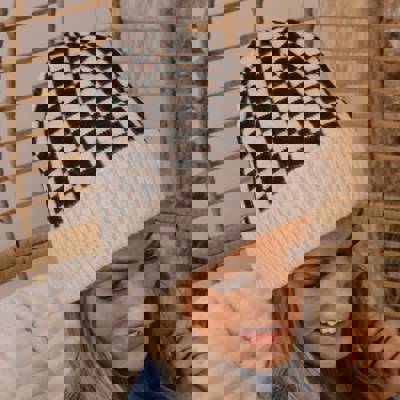 C.C® Beanie Check Pattern Hats by Truly Contagious