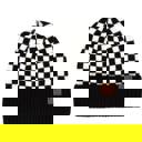 Black | Youth - Adult C.C® Beanie Check Pattern Hats by Truly Contagious
