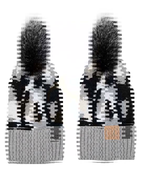 C.C® Beanie Chenille Abstract Print Hats by Truly Contagious