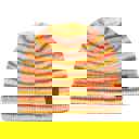 Orange Mix | Youth - Adult C.C® Beanie Stripe Color Block Hats by Truly Contagious