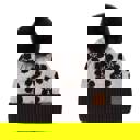 Black | Youth - Adult C.C® Beanie Chenille Daisy Pattern Hats by Truly Contagious