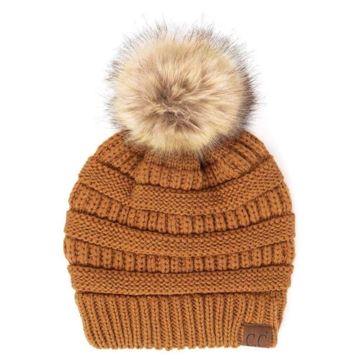 C.C® Beanie Cable-Knit Pom Accessories Hats for Gifts, Women, Teens Girls by Truly Contagious