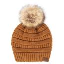 Clay C.C® Beanie Cable-Knit Pom Accessories Hats for Gifts, Women, Teens Girls by Truly Contagious