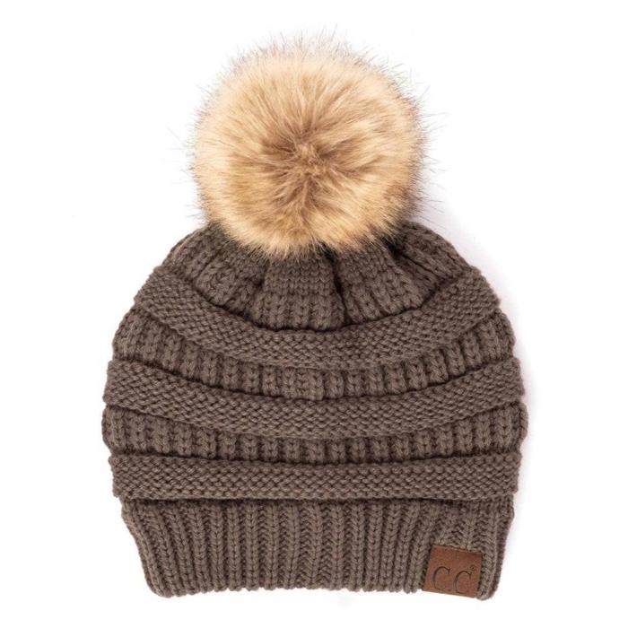 C.C® Beanie Cable-Knit Pom Accessories Hats for Gifts, Women, Teens Girls by Truly Contagious