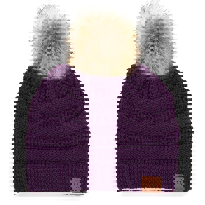 C.C® Beanie Cable-Knit Pom Accessories Hats for Gifts, Women, Teens Girls by Truly Contagious