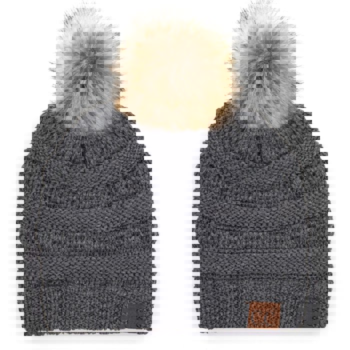 C.C® Beanie Cable-Knit Pom Accessories Hats for Gifts, Women, Teens Girls by Truly Contagious